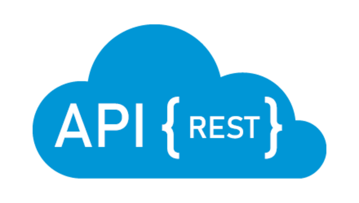 Blue cloud logo reading API {REST}